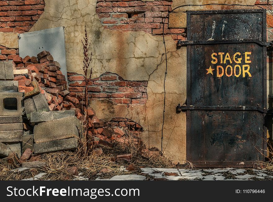 Photo of Abandoned Back Stage Door