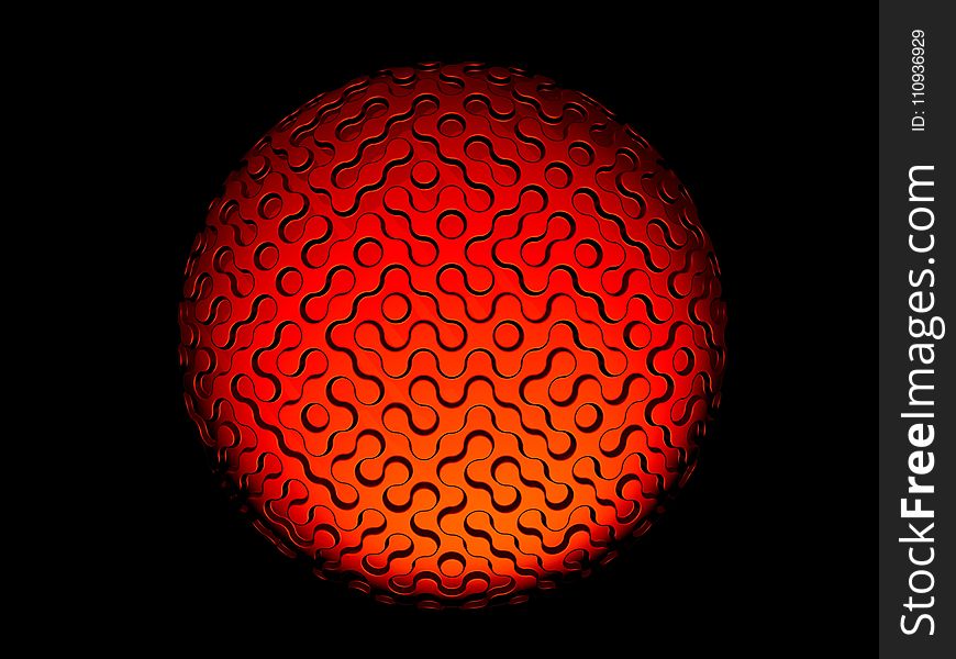 Red, Light, Sphere, Macro Photography