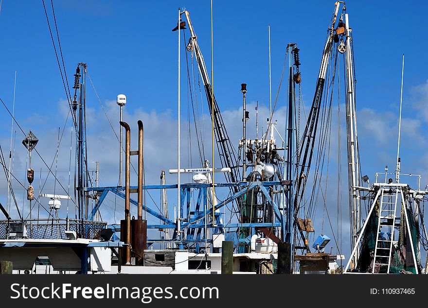 Sky, Mast, Boat, Port