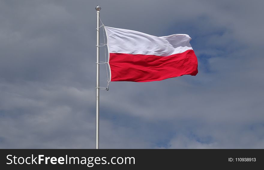 Flag, Sky, Cloud, Red Flag