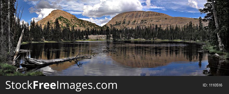 bald mountain and reeds peak in the uinta mountains of utah. bald mountain and reeds peak in the uinta mountains of utah