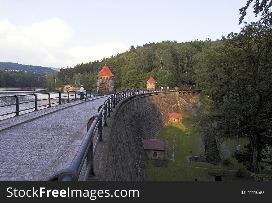 Harcov dam. Liberec, Czech Republic