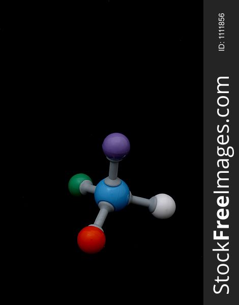Organic chemistry molecule model isolation. Organic chemistry molecule model isolation