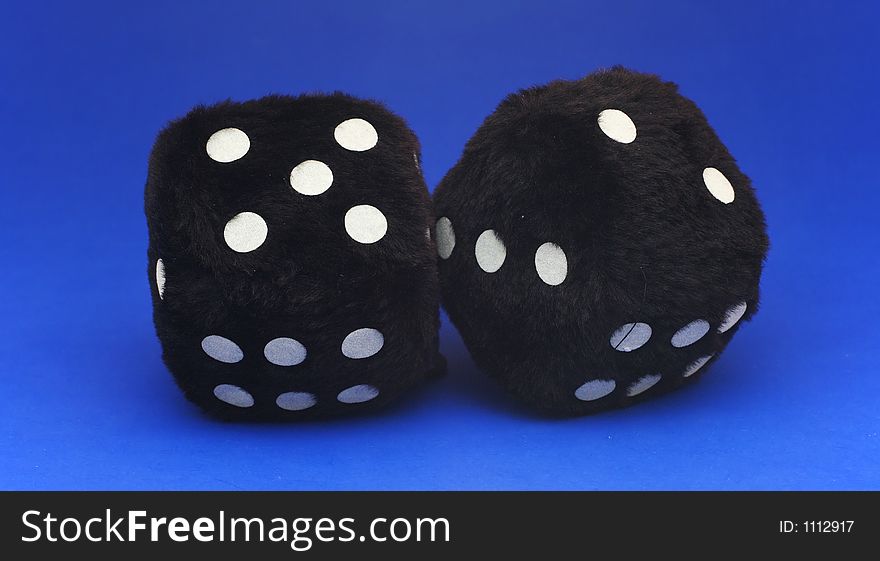 Isolated fur dice