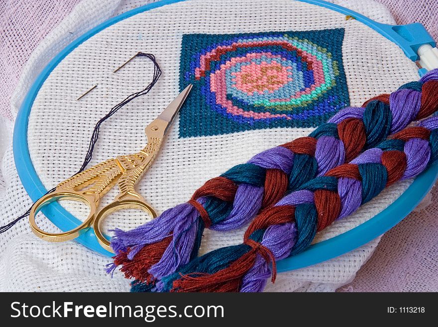 A photo of an embroidery