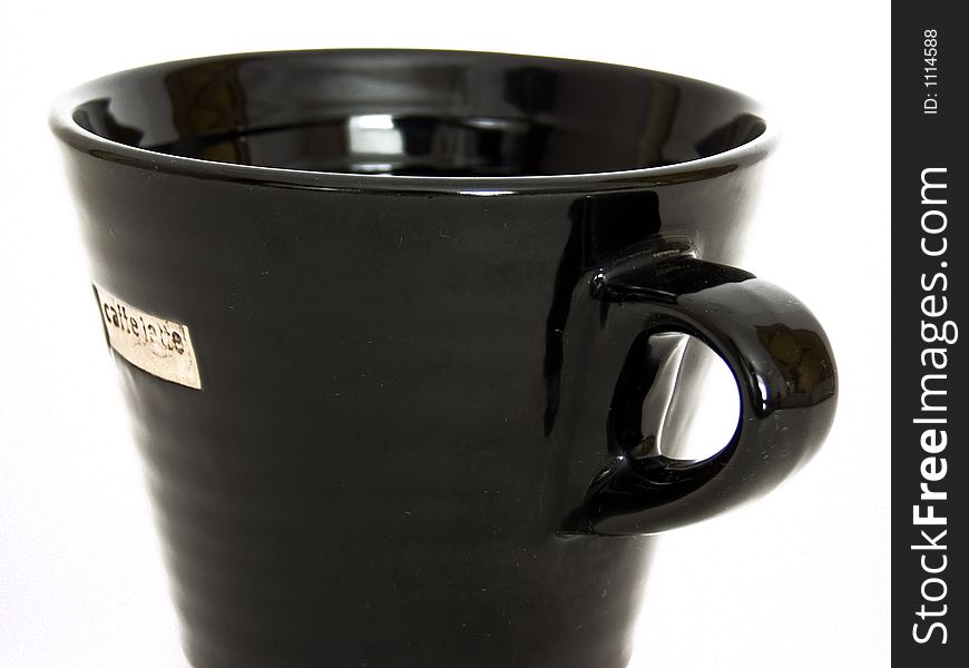 Brown Latee coffee cup isolated. Brown Latee coffee cup isolated