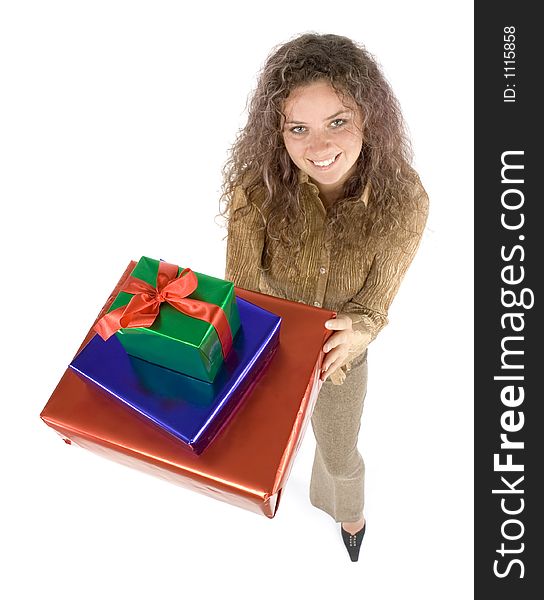 Woman with gift