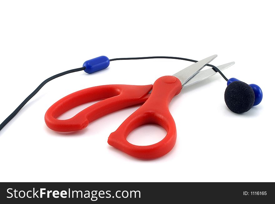 Scissors cutting Earpiece