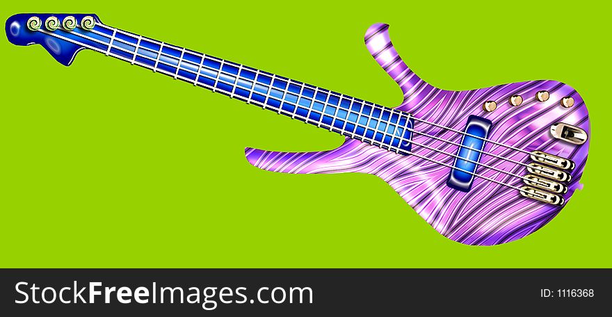 Purple Electric Guitar