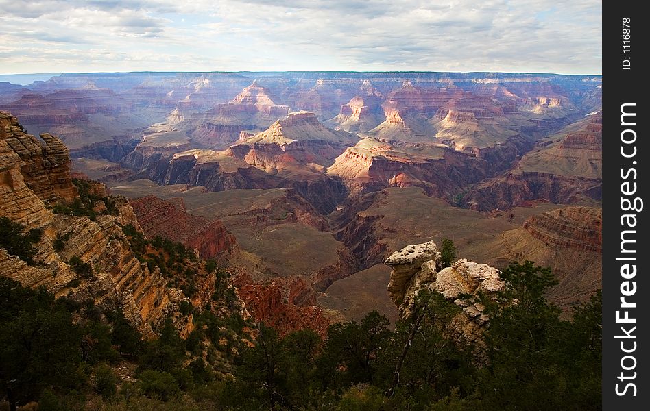 Scenic view of Grand Canyon landscape