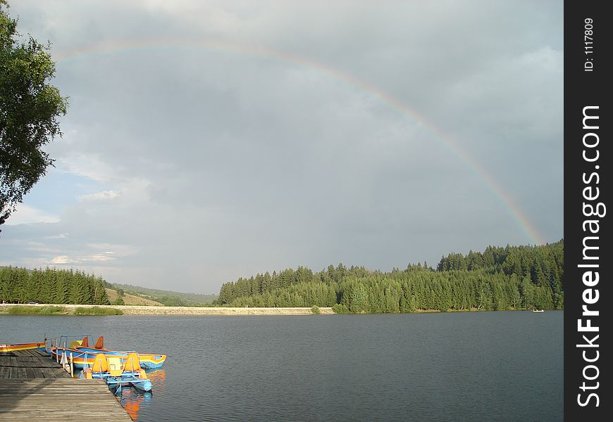 Rainbow at Trei Ape Lake