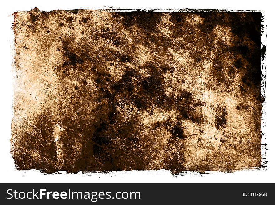Abstract Grunge textured background with border / frame