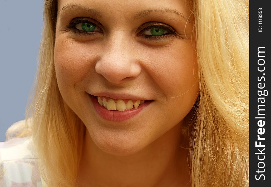 Green eyed Blond. Green eyed Blond
