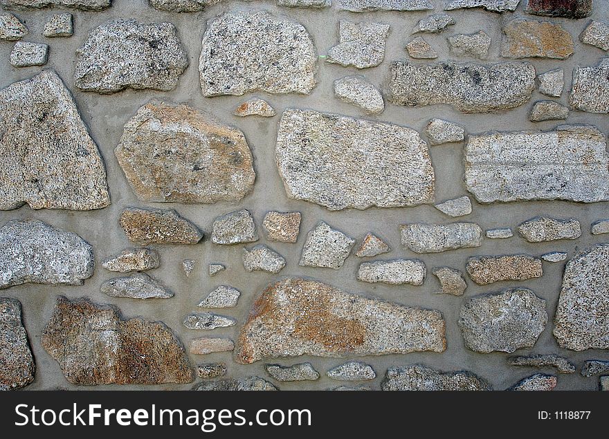 Wall of stones. Wall of stones