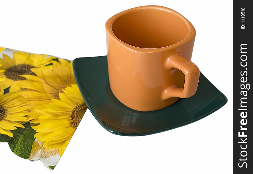 Tea Cup with a napkin