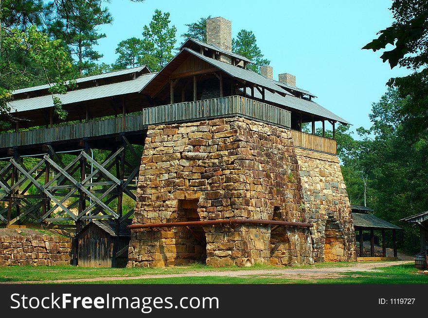 1800 circa Confederate Iron Works Foundry. 1800 circa Confederate Iron Works Foundry
