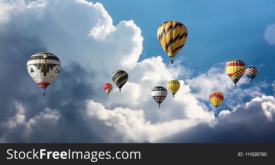 Hot Air Ballooning, Hot Air Balloon, Sky, Cloud
