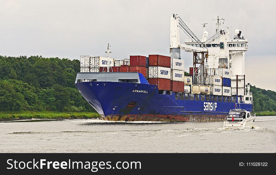 Container Ship, Ship, Water Transportation, Panamax