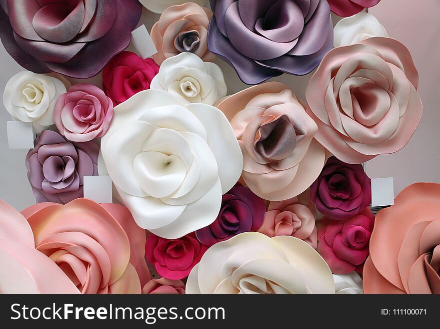 Floral background with large flowers