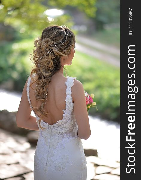 Hair, Gown, Bride, Wedding Dress