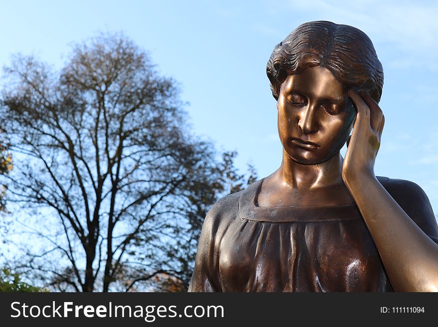 Statue, Sculpture, Monument, Tree