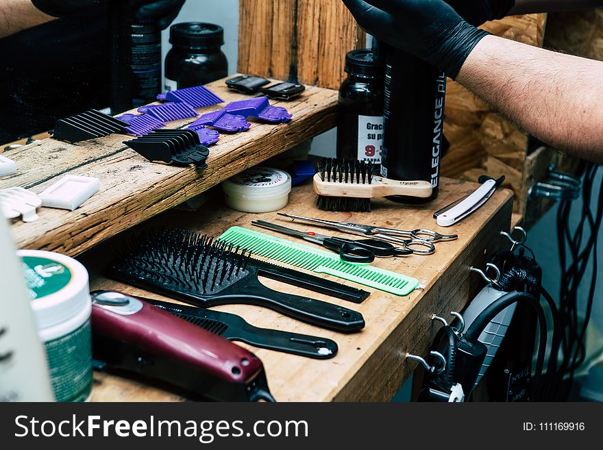 Barber&#x27;s Tool on Table