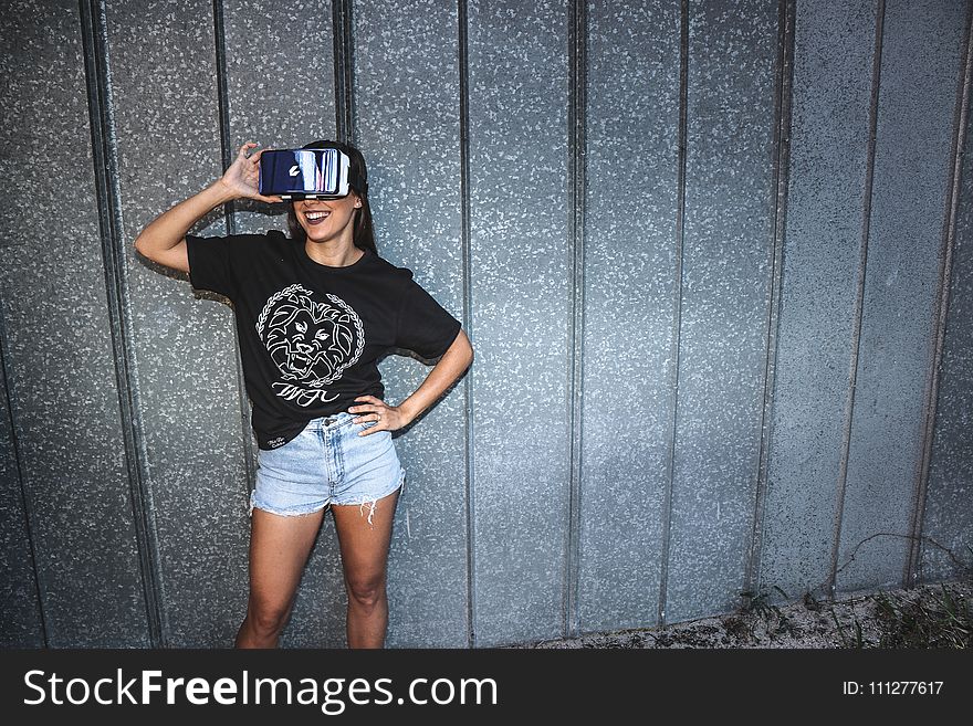 Photo Of Woman Using Vr Headset