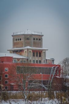 Old Factory Building In The Winter Stock Photography Old Factory Building In The Winter Stock Photography
