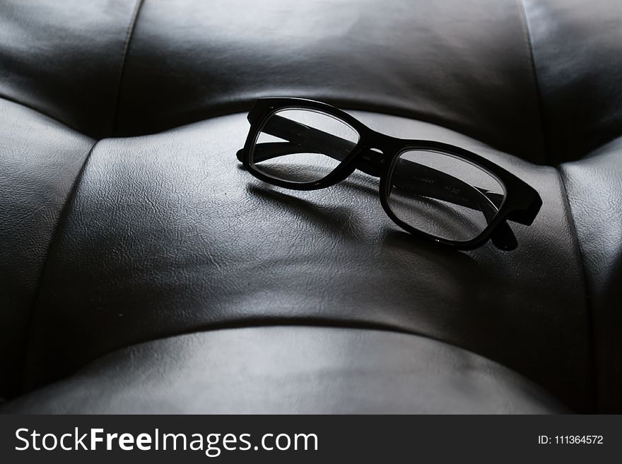 Close-Up Photography of Black Frame Eyeglasses