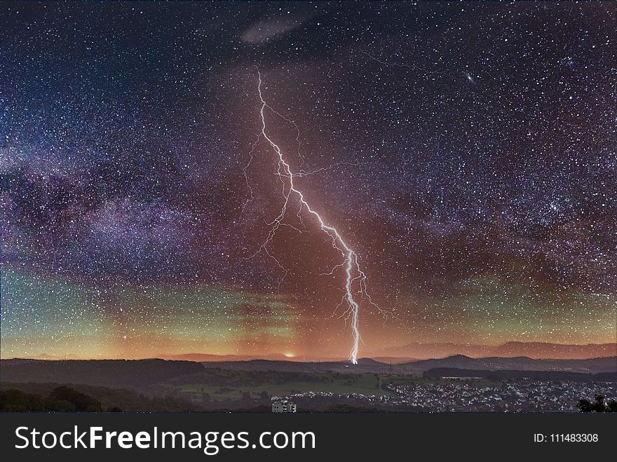 Sky, Nature, Atmosphere, Thunder