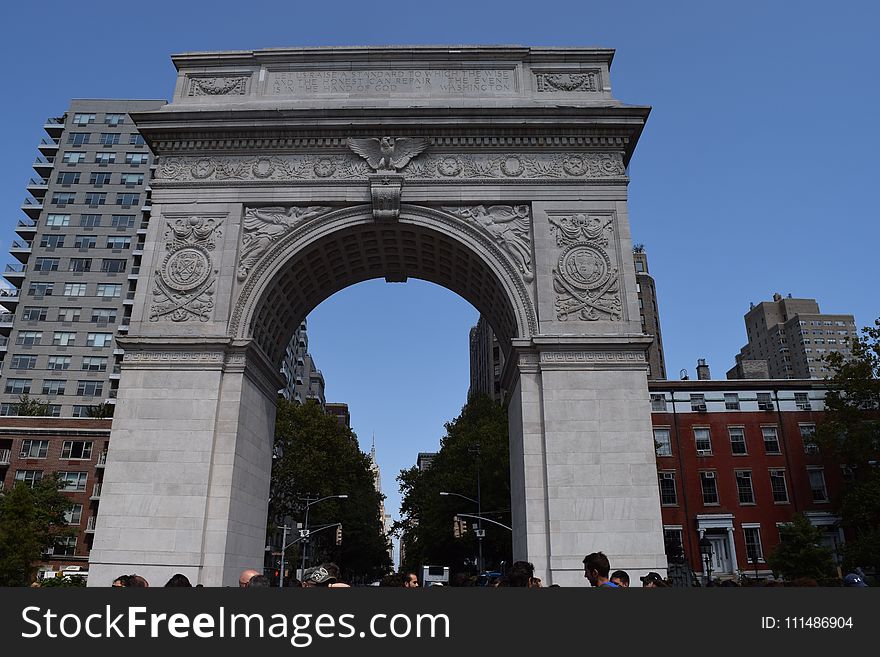 Arch, Triumphal Arch, Landmark, Monument