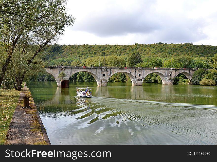 Waterway, Bridge, Reflection, Water