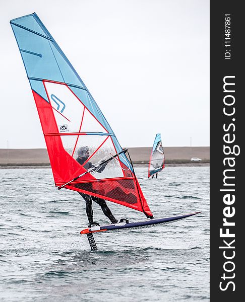 Windsurfing, Sail, Water Transportation, Dinghy Sailing