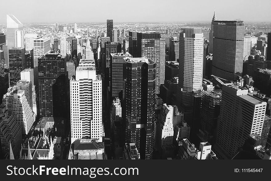 Greyscale Architectural Photography of Buildings