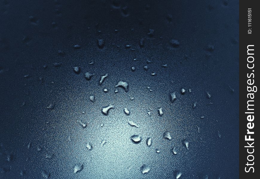 Water Droplets on Glass Surface