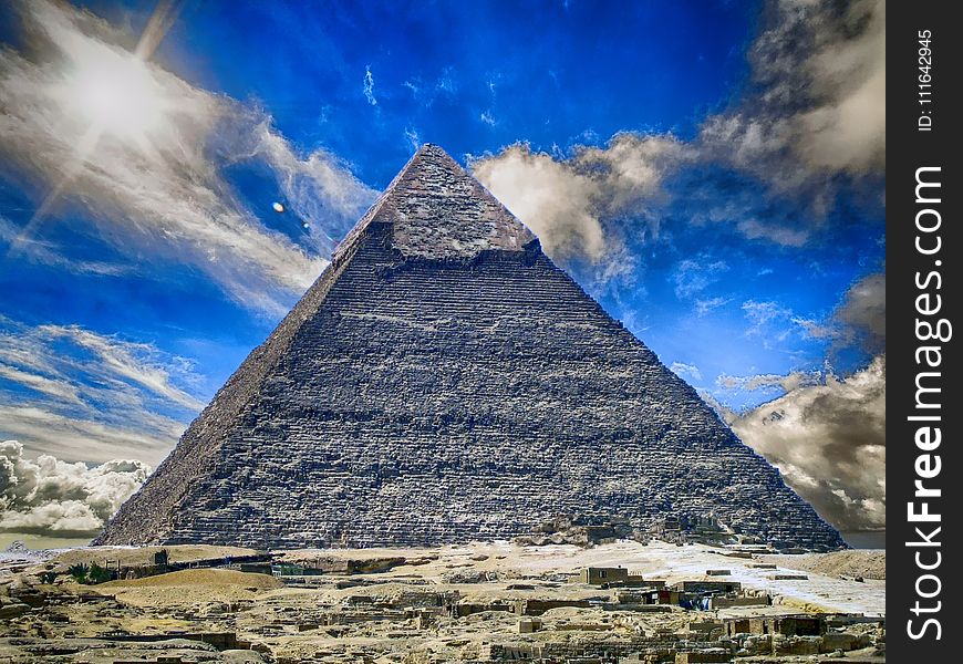 Sky, Landmark, Cloud, Pyramid