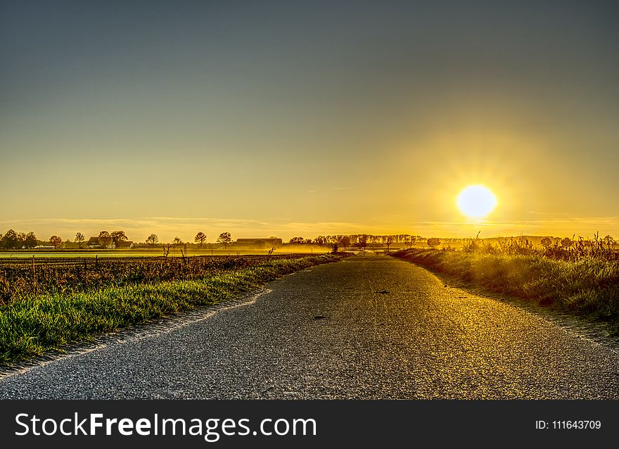 Road, Sky, Yellow, Horizon