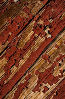 Red Chipped Paint On Wood Texture - Newport Mill - Newport, Kentucky Royalty Free Stock Photos