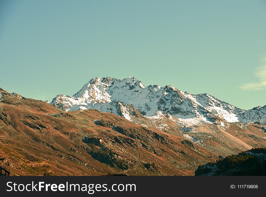 Mountainous Landforms, Mountain, Sky, Mountain Range