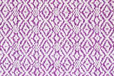 Texture Of The Fabric Surface Made Of Knitted Natural Cotton Fiber, Purple-lilac Pattern,d Royalty Free Stock Image