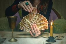 Tarot Cards. Future Reading. Fortune Teller Concept. Royalty Free Stock Images