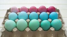 Easter.Pastel Colored Eggs.Spring Composition.Flat Ley. Stock Photo Easter.Pastel Colored Eggs.Spring Composition.Flat Ley. Stock Photo