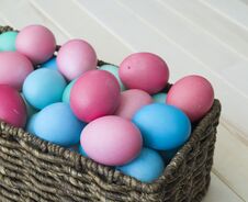 Easter.Pastel Colored Eggs.Spring Composition.Flat Ley. Stock Photo Easter.Pastel Colored Eggs.Spring Composition.Flat Ley. Stock Photo