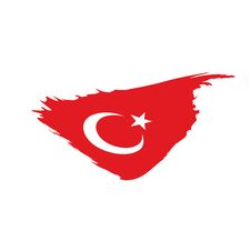 Turkey Flag, Vector Illustration Stock Photography