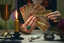 Tarot Cards. Future Reading. Fortune Teller Concept. Royalty Free Stock Photo Tarot Cards. Future Reading. Fortune Teller Concept. Royalty Free Stock Photo
