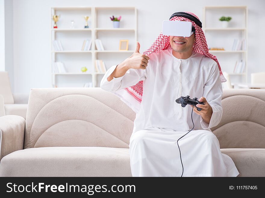 The arab man addicted to video games