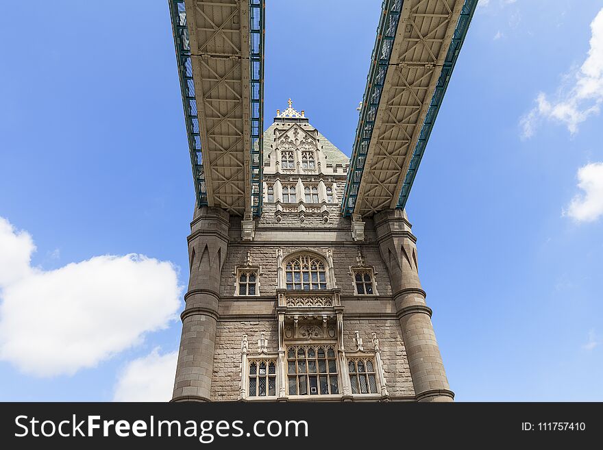 Tower Bridge on the River Thames, London, United Kingdom.