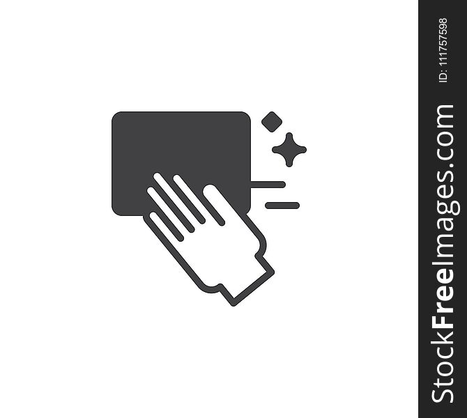 Cleaning Hand Vector Icon