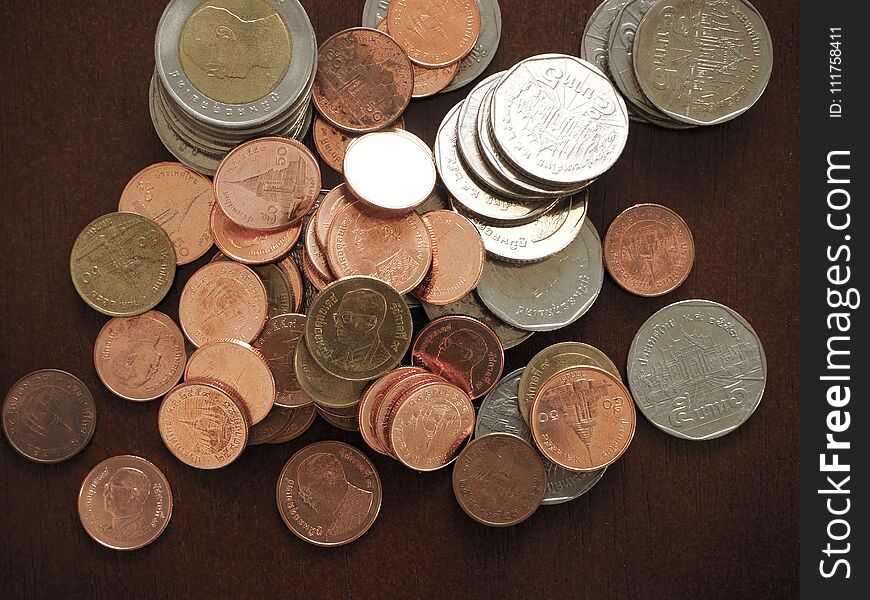 Thailand money. coins in frame background, Coins Of Thailand. Thailand money. coins in frame background, Coins Of Thailand