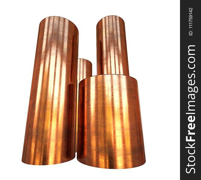 Copper pipes or tubes